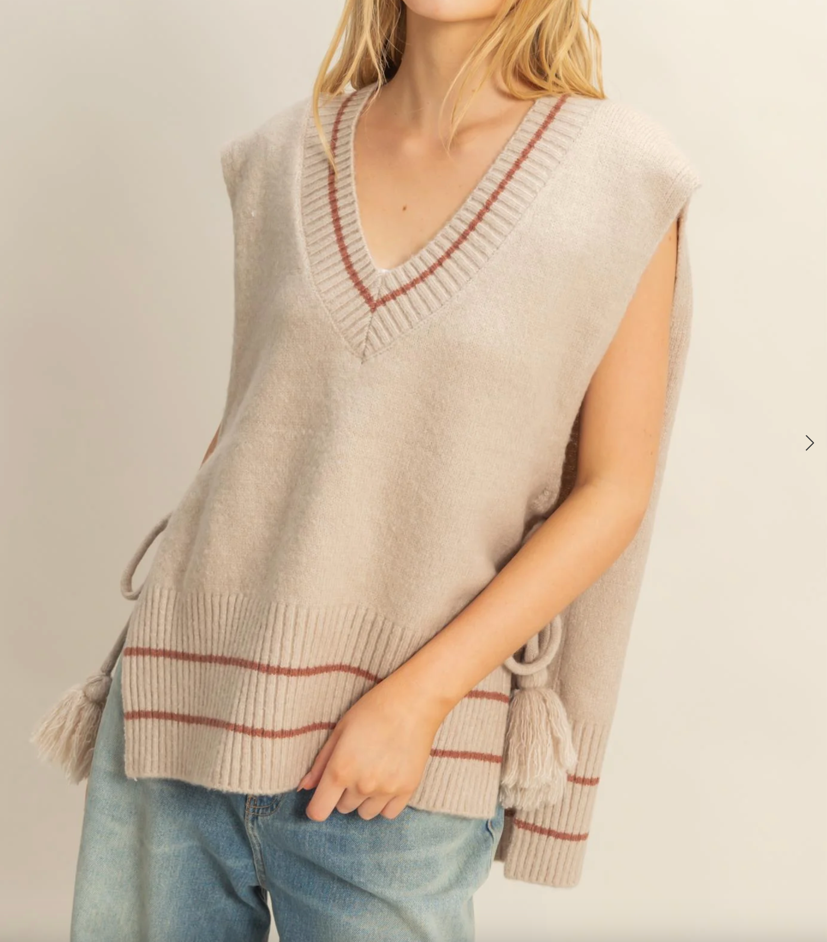 Tasseled Oversized Sweater