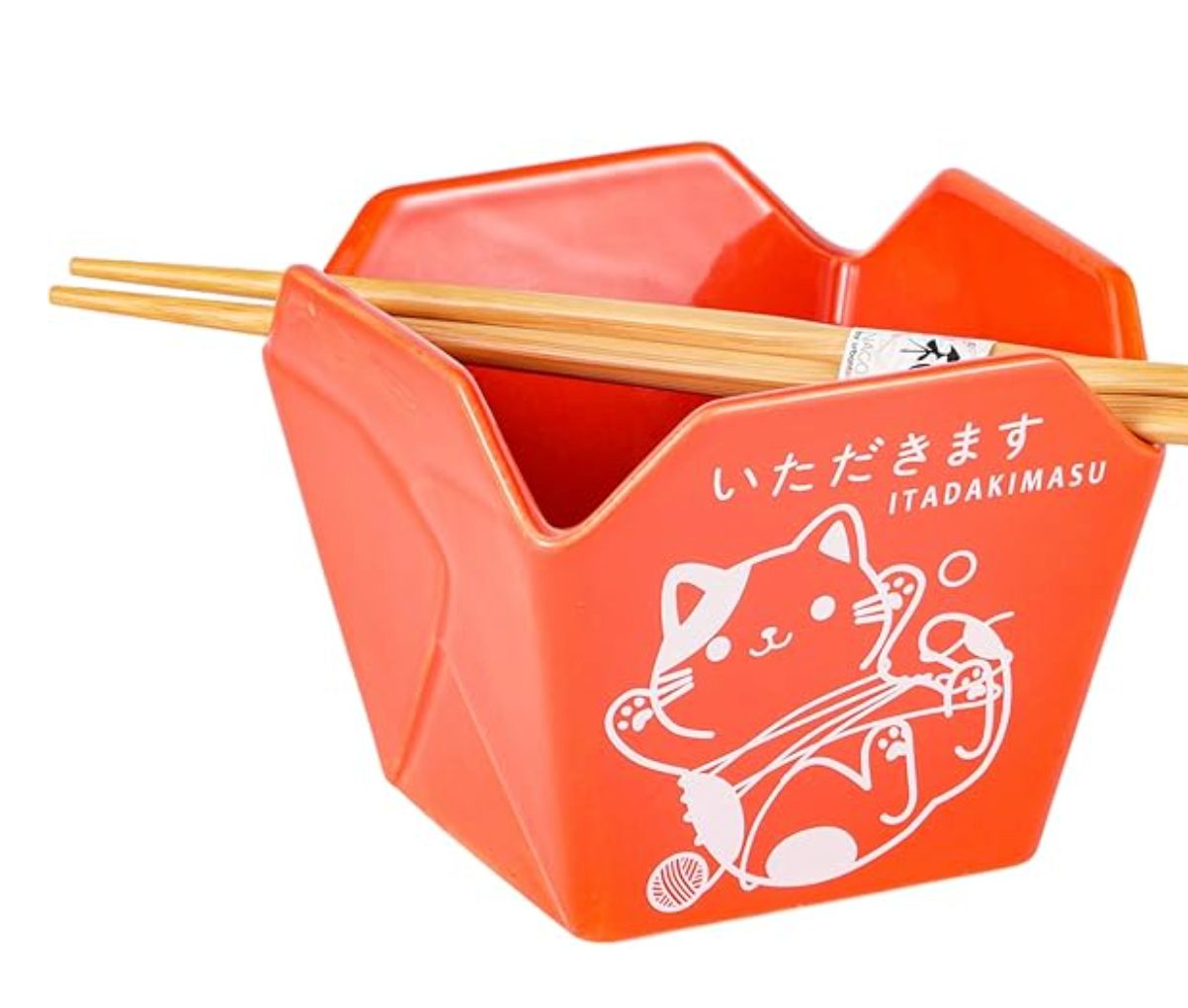 Chinese Takeout Bowl w/ Chopsticks