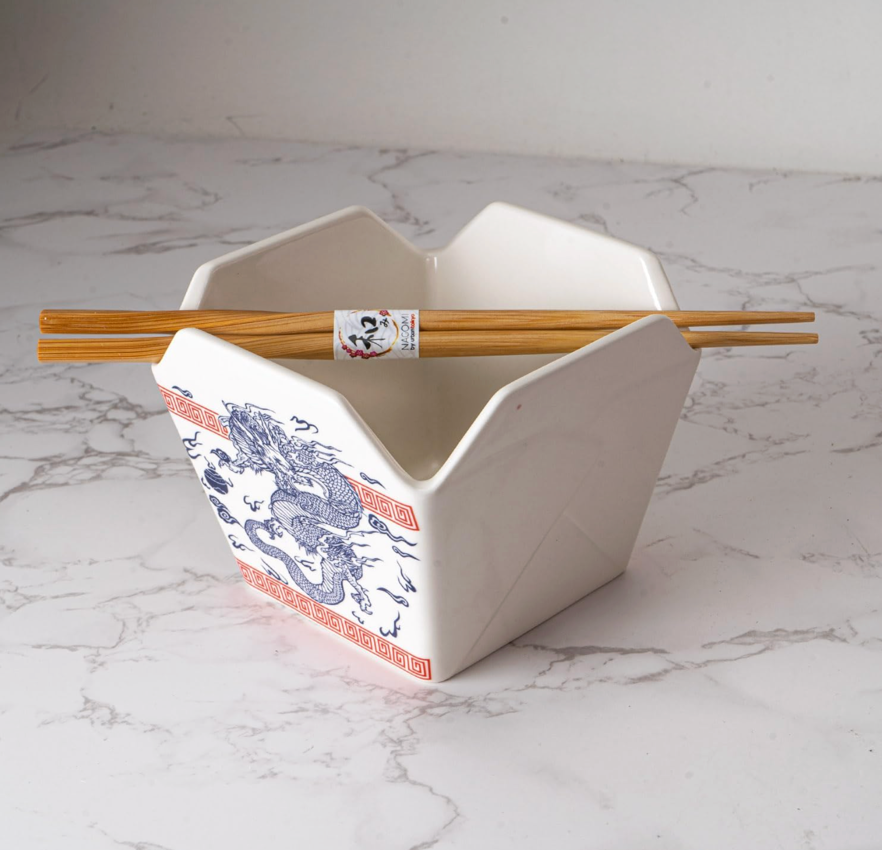 Chinese Takeout Bowl w/ Chopsticks