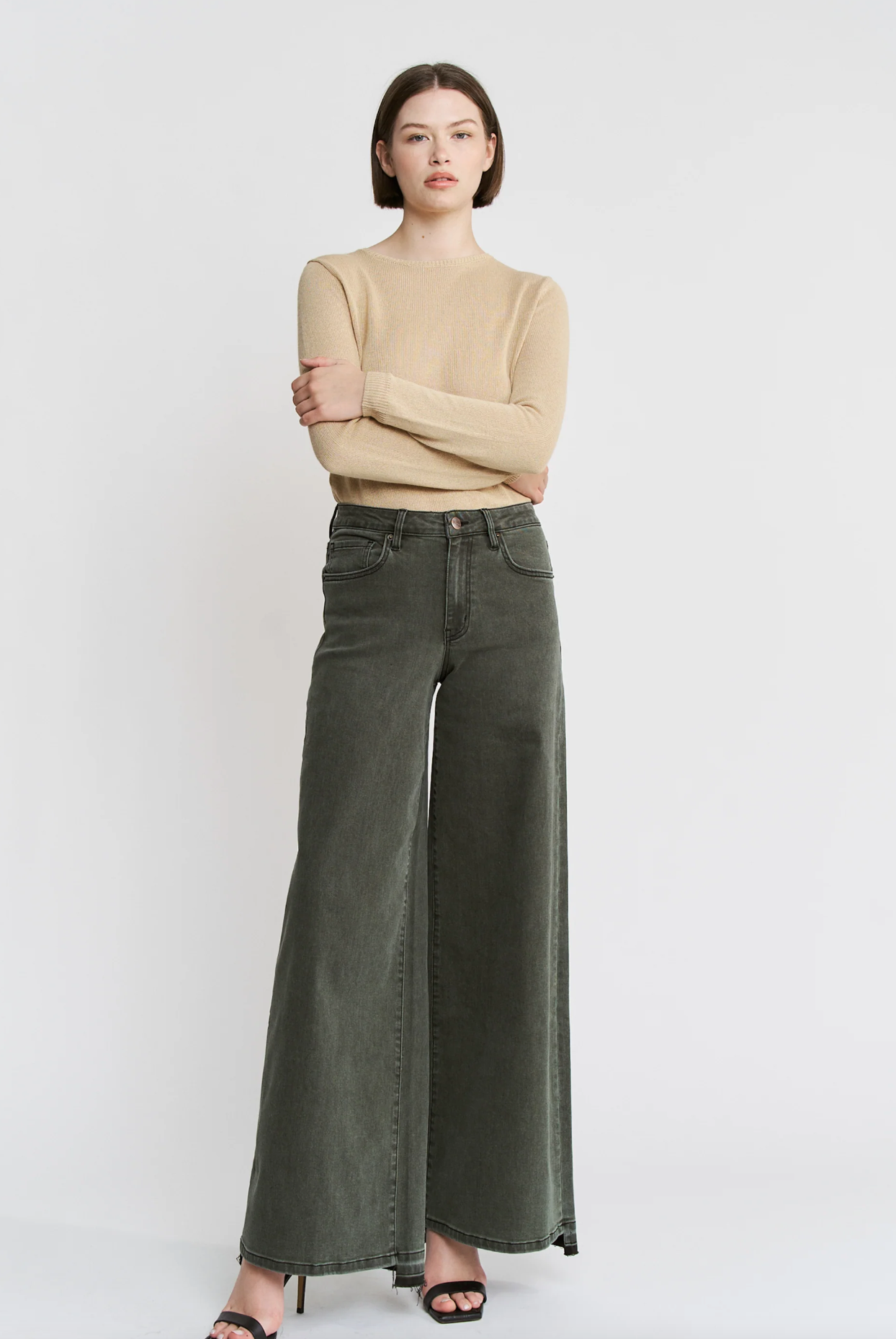 MICA High Rise Wide Leg Vintage Wash