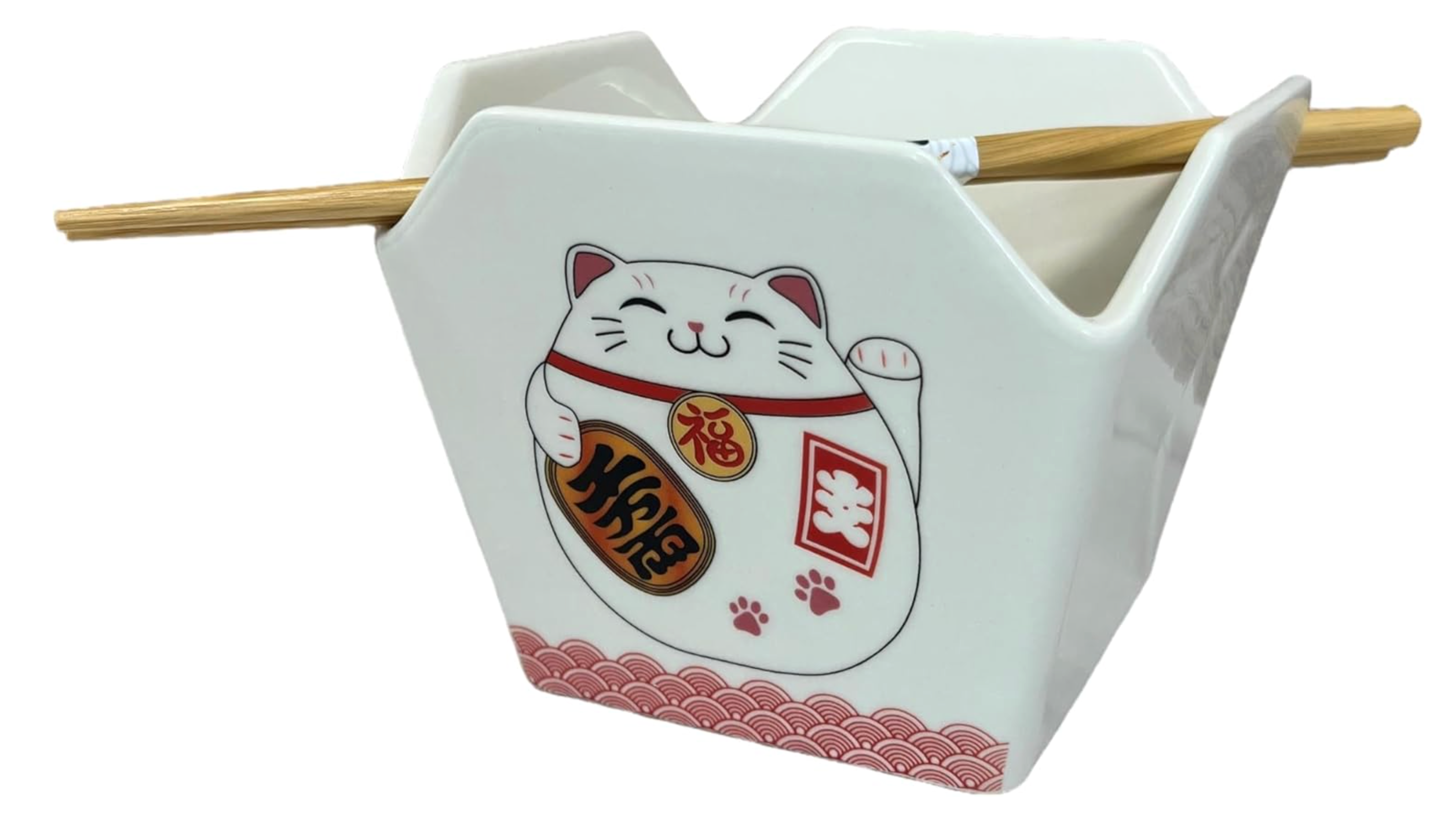 Chinese Takeout Bowl w/ Chopsticks