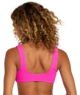 RVCA Grooves Textured Bralette Bikini Top  - Fluro Pink