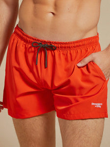 Strangers Only Logo Swim Trunk