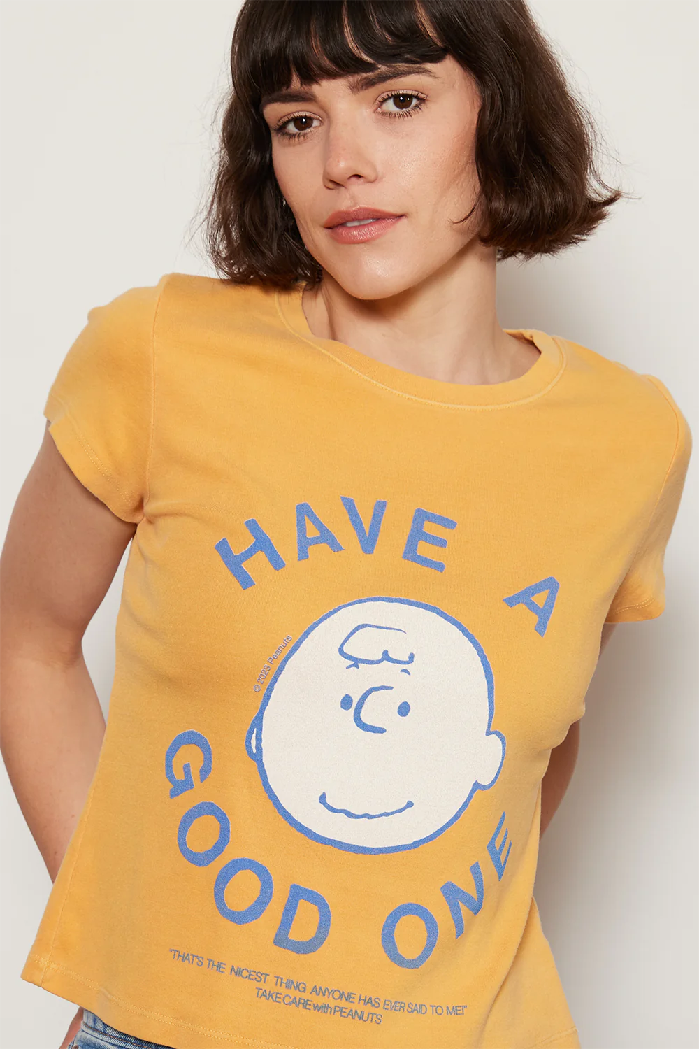 People of Leisure Peanuts Have a Good One Baby Tee