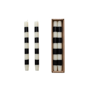Black & White Totem Candles - set of 2