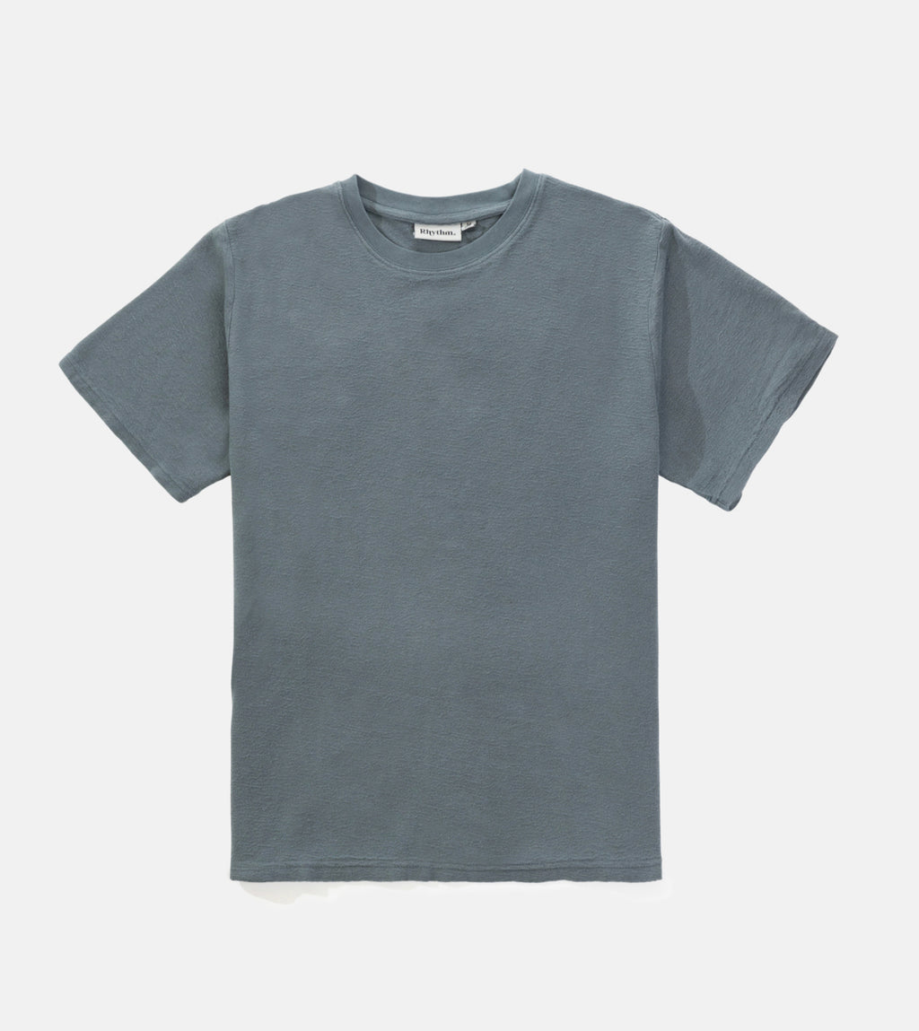 Textured SS Shirt - Stone Blue