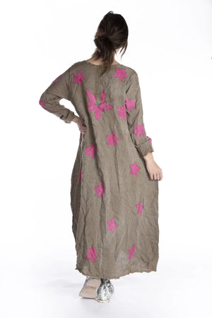 Linen Cassiel Star Applique Dress