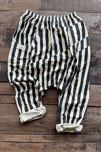 From Here and Beyond Pants - Black Stripes