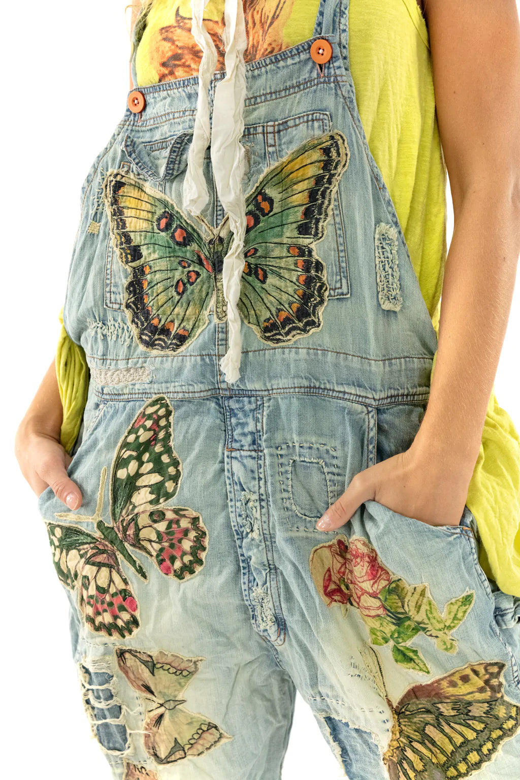Butterfly Applique Overalls