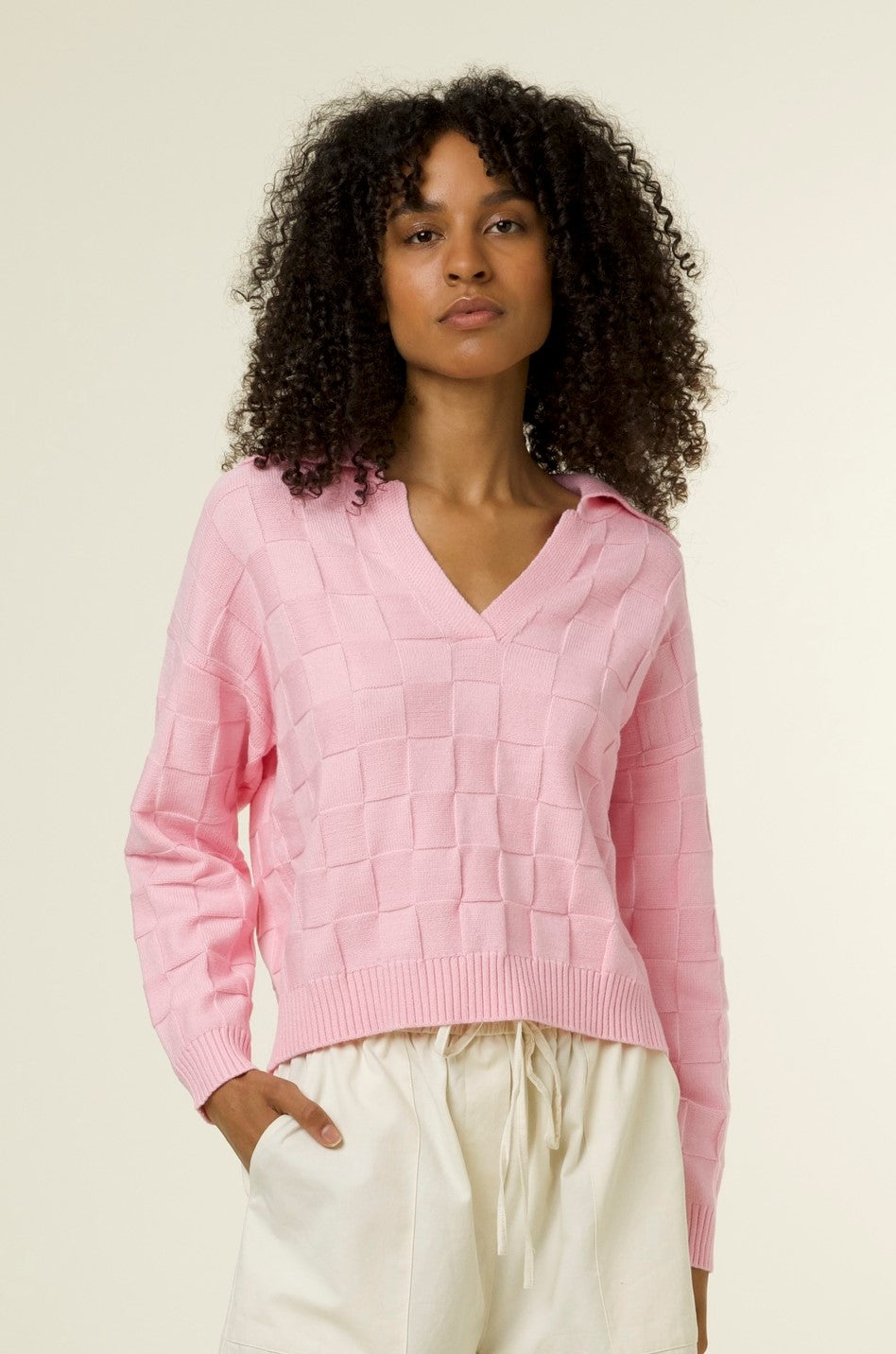 abrelatas Viento Usual FRNCH-Nina Sweater-Rose – The Good Wolf Lifestyle Co