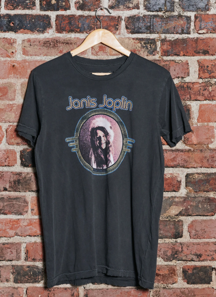 Janis Joplin Gold Disc Unisex Tee