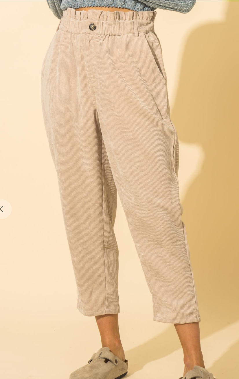 Keeping It Trendy Paperbag Waist Pants