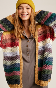 Multi Color Neural Chunky Sweater