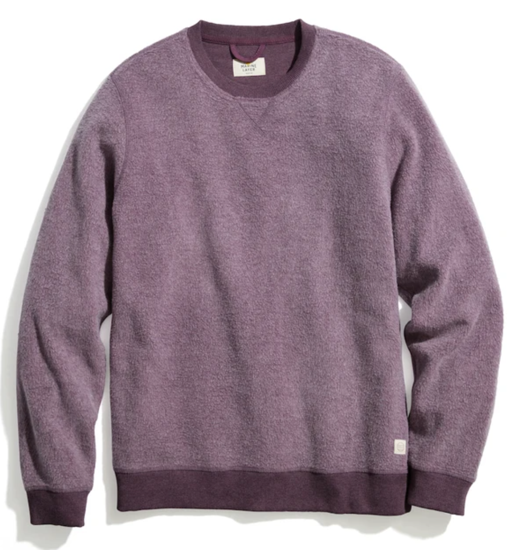 Purple Fleece Out Crew