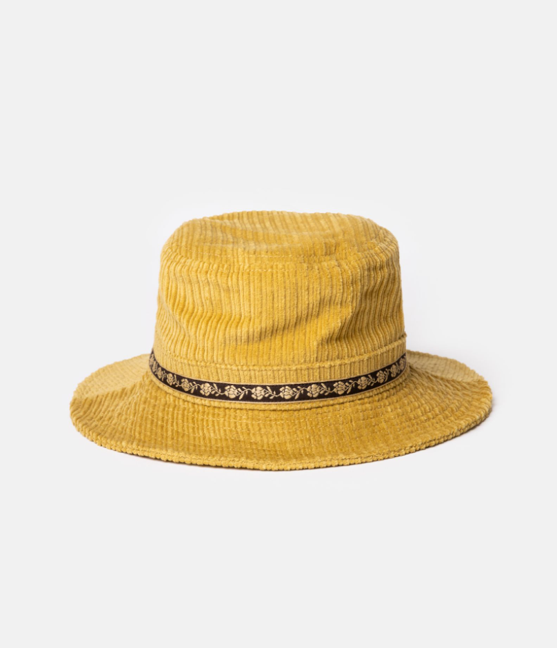 Cord Bucket Hat - Mustard