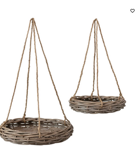 Set of Hand Woven Rattan Baskets