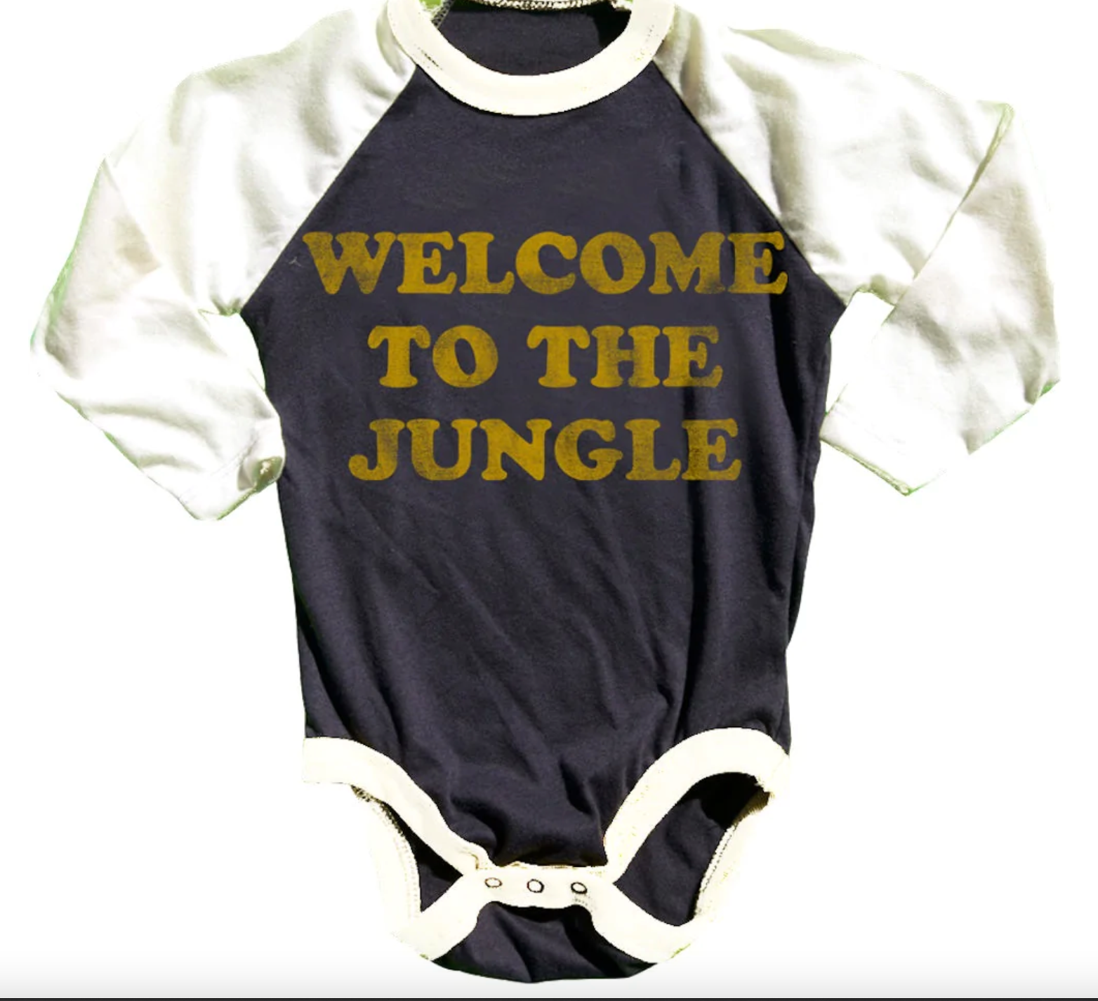 Welcome to the Jungle Recycled Raglan Onesie
