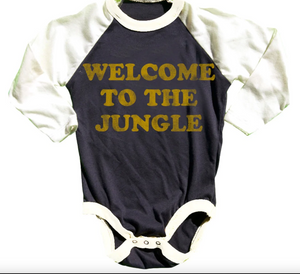 Welcome to the Jungle Recycled Raglan Onesie