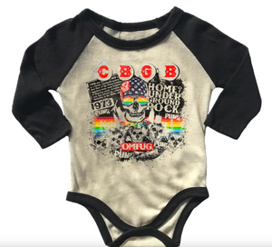 CBGB Recycled Raglan Onesie