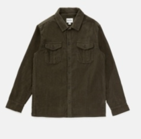 Corduroy LS Shirt-Olive