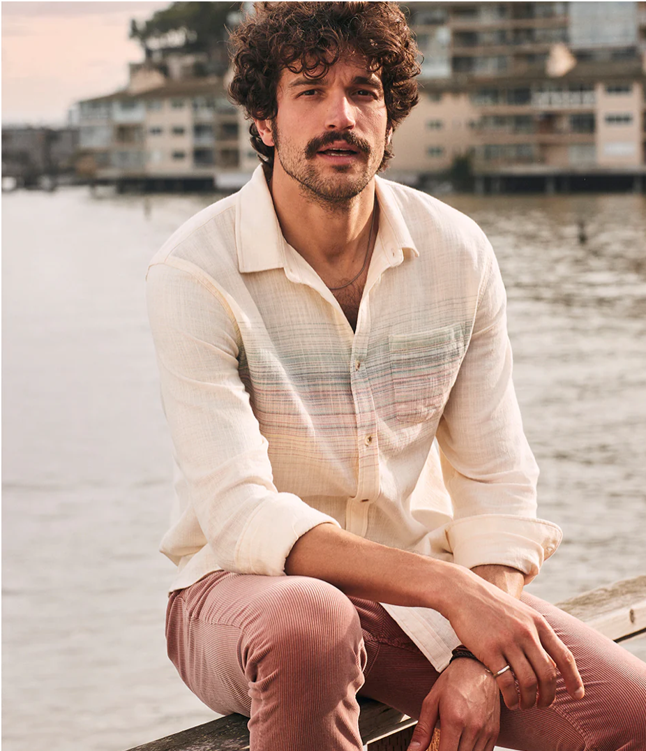 Marine Layer-LS Classic Stretch Selvage Shirt