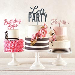 "Birthday Bake" Acrylic Cake Topper