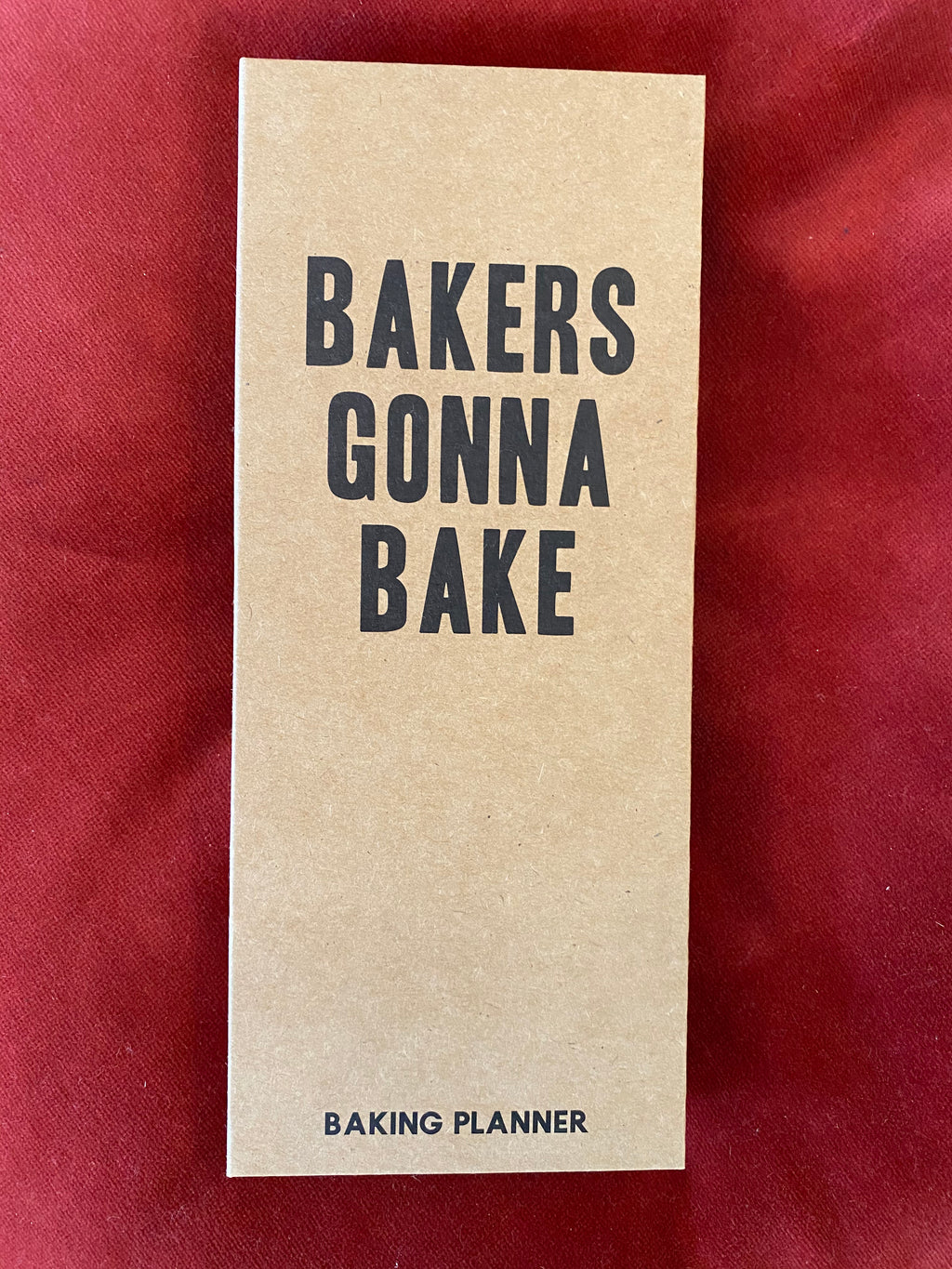 Baking Planner