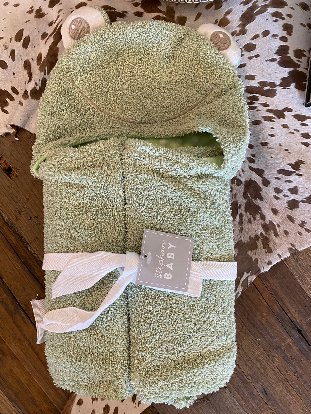 Frog Hooded Bath Towel