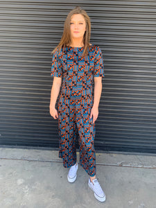 Blue and Orange Jumpsuit