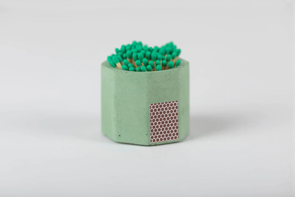 Matcha Match Holder with Green Matches