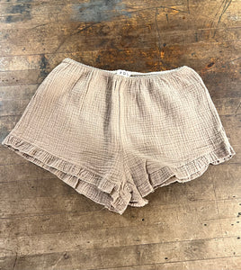 POL-Cotton Seersucker Shorts