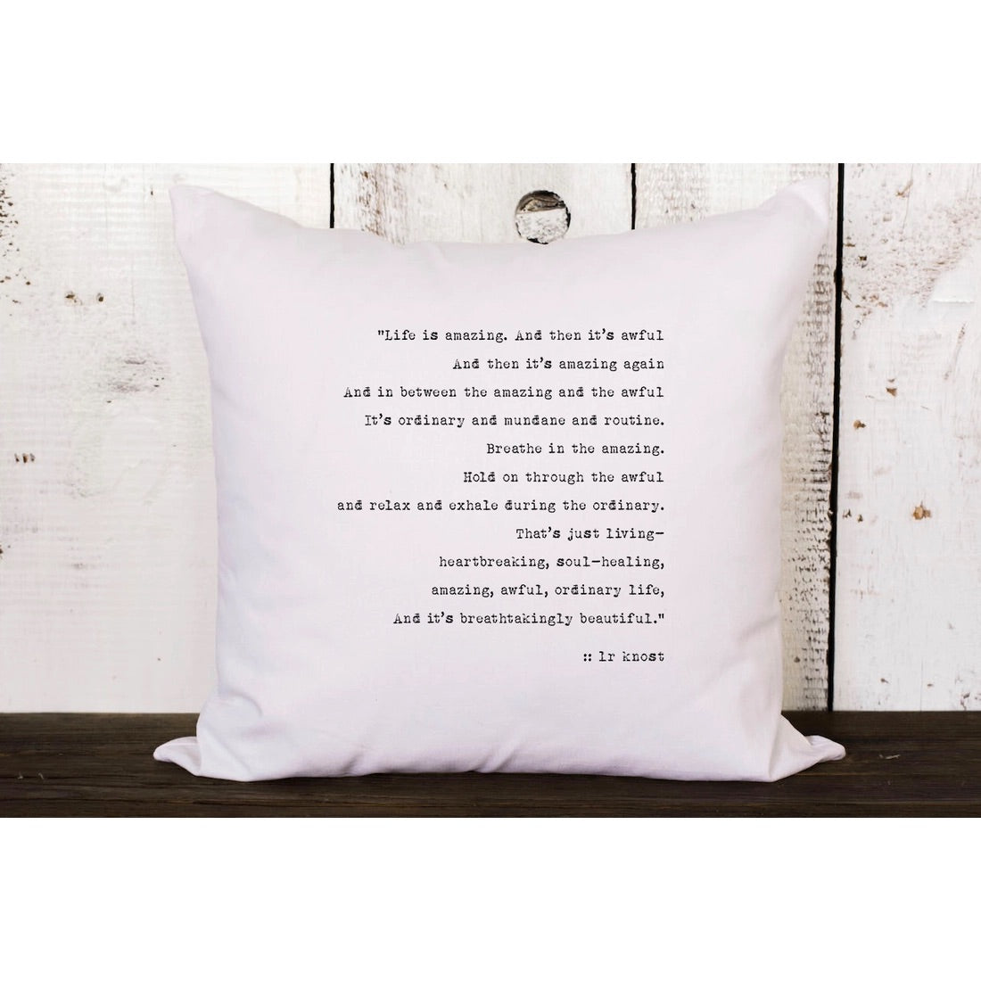 Aspen Lane Quote Pillow
