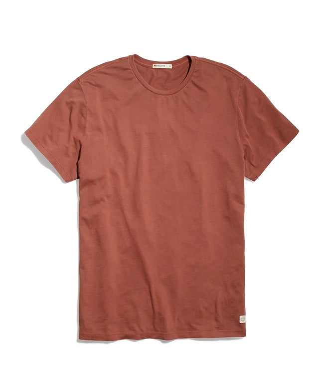 Marine Layer Bombay Brown Crew Tee