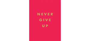 Never Give Up Book
