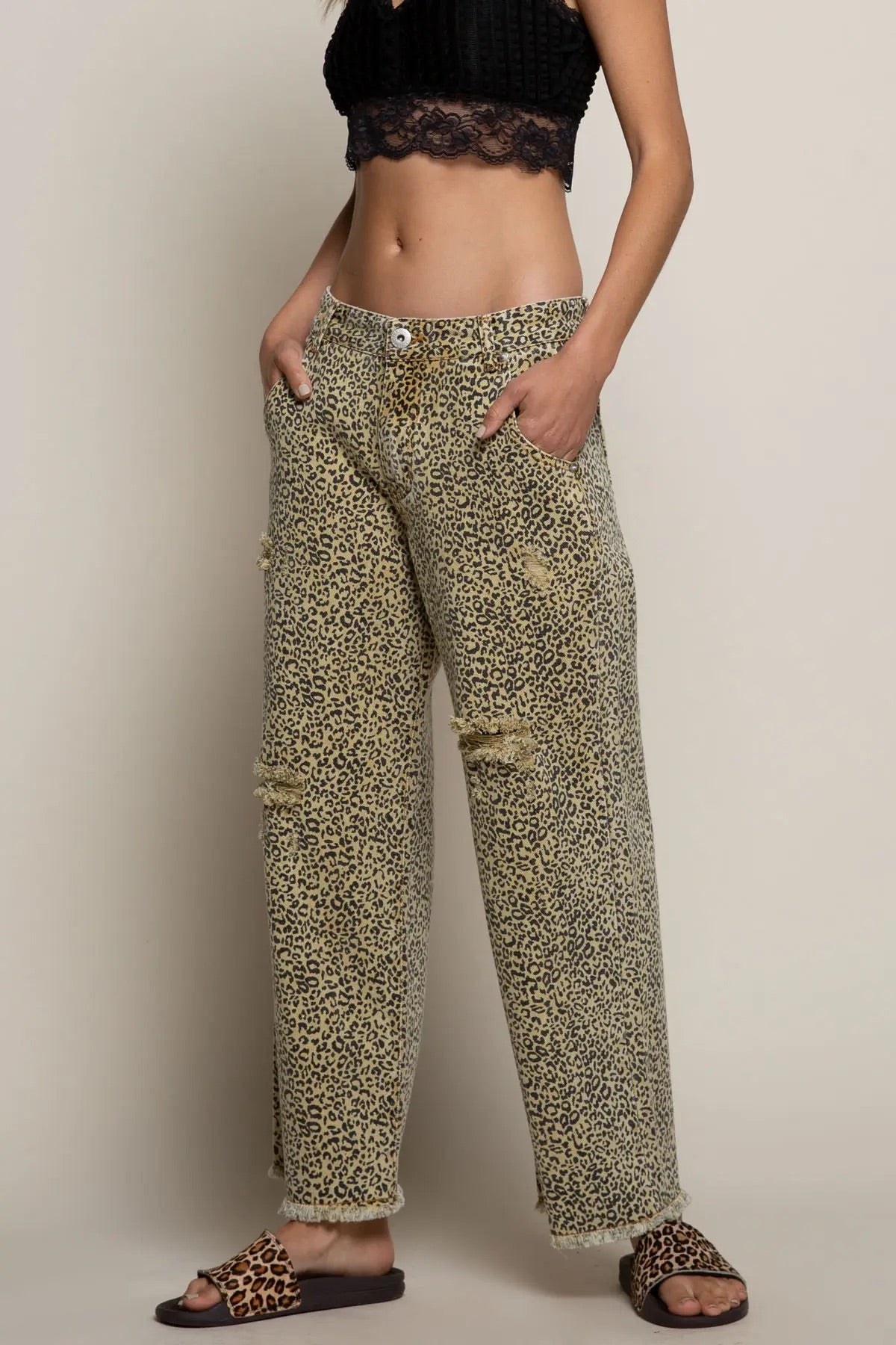 Mustard Leopard Jeans