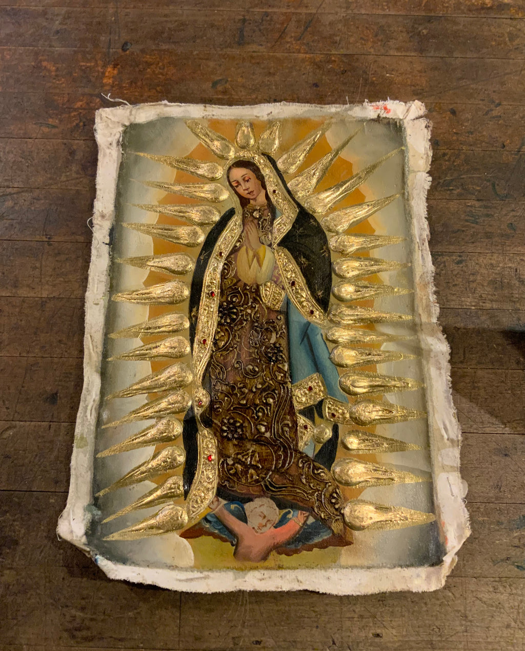 Original Canvas Painting-Our Lady of Guadalupe