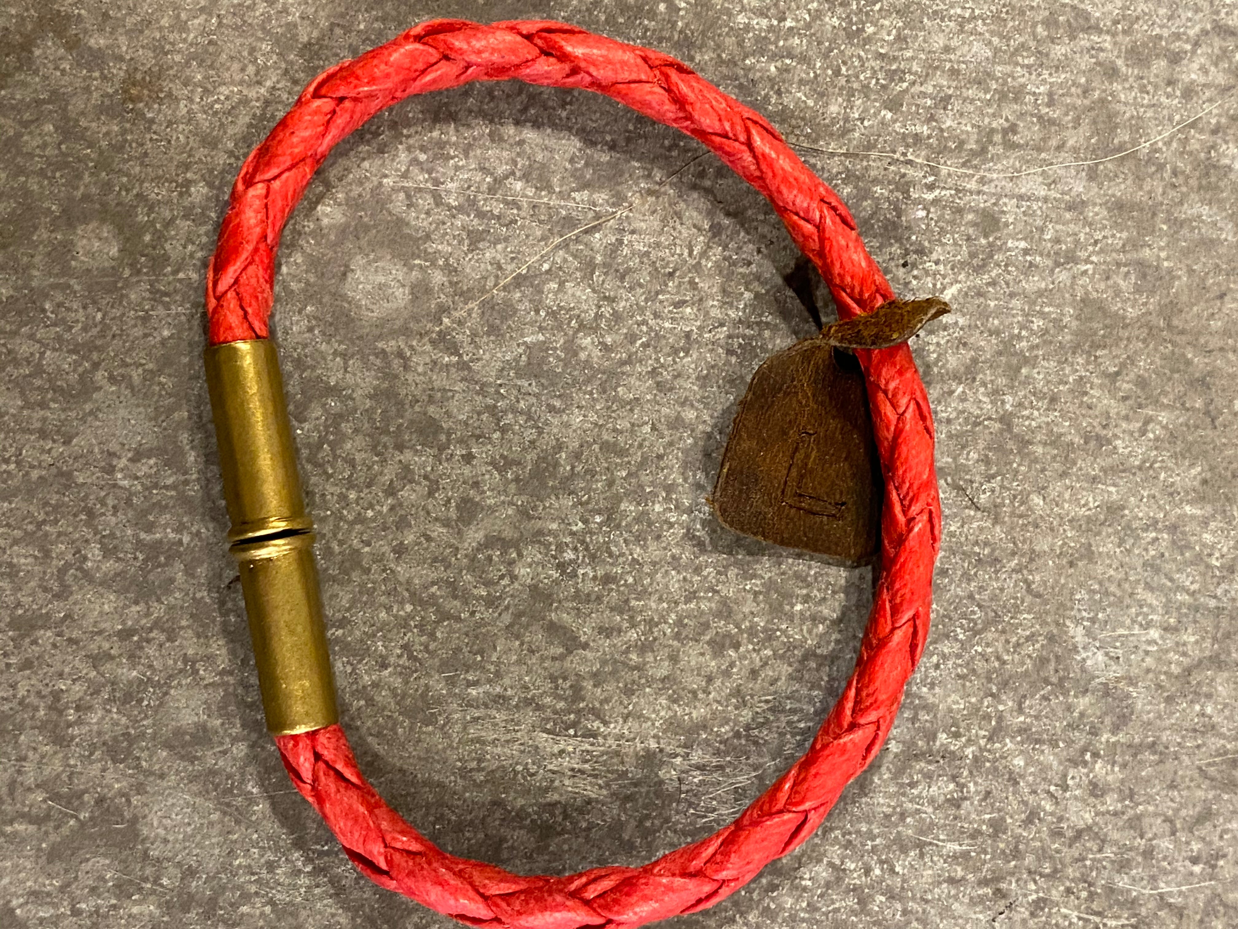 Tres Cuervos Red Braided Bracelet