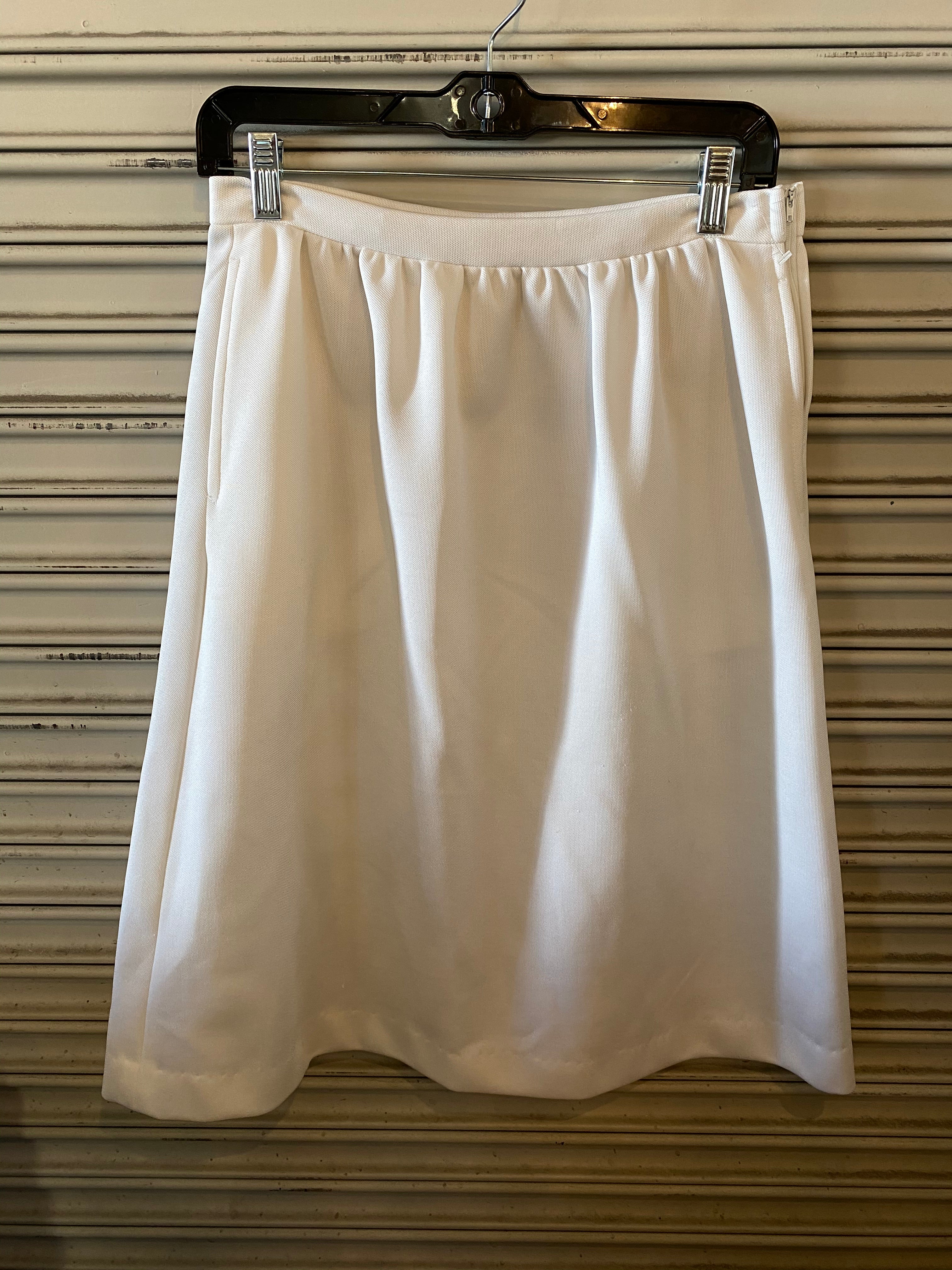 Vintage White Skirt - Womens L